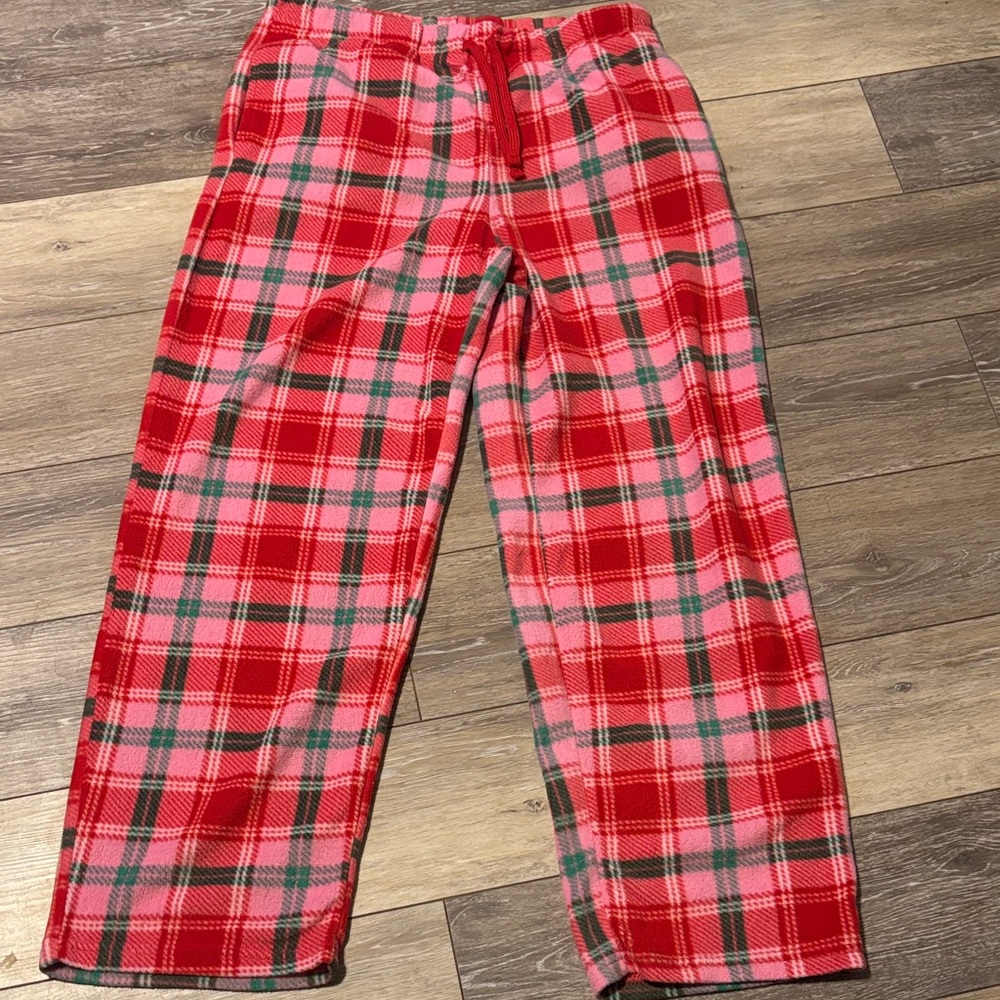 Red Plaid Pajama Pants size 8-10